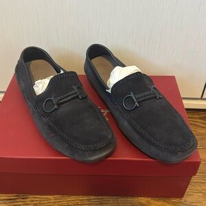 Salvatore Ferragamo size 7.5 men’s suede loafers